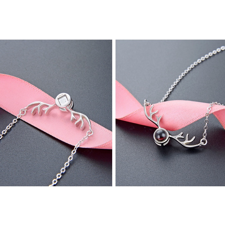 Dây chuyền titan sừng hươu TT2602  - CAM KẾT KHÔNG GỈ, KHÔNG BAY MÀU - BẢO HÀNH 12 THÁNG.