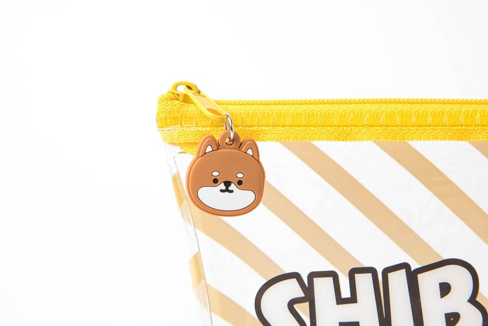 Túi ARTBOX Hàn Quốc Bằng Nhựa PVC Trong Suốt Hình Cún Shiba Xinh Xắn