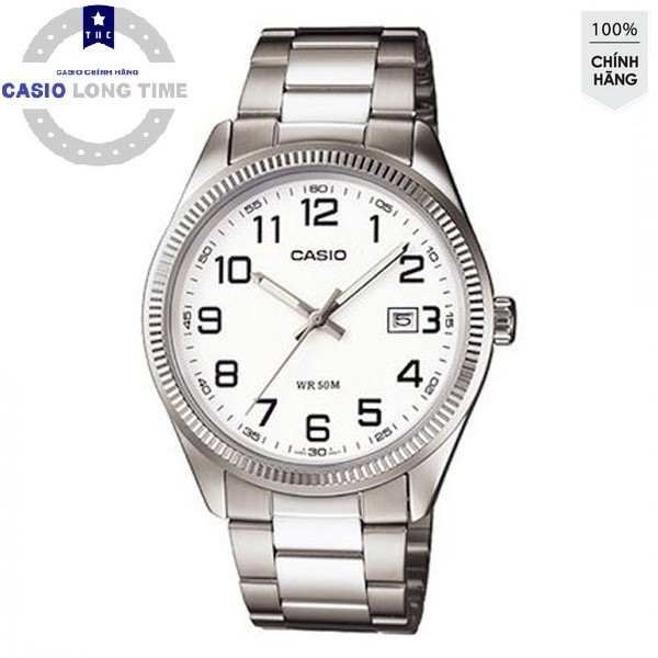 Đồng hồ nam CASIO STANDARD MTP-1302D-7BVDF Dây kim loại mạ bạc - Mặt trắng số - Pin 3 năm