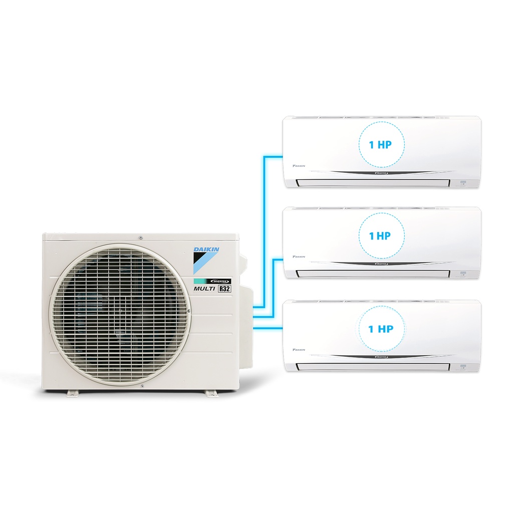 Máy lạnh Daikin Multi S Combo MKC50/1.0HP+1.0HP+1.0HP Inverter Gas R32 Model 2021 Thái Lan Chính Hãng