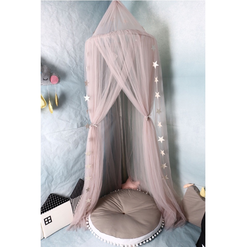 Lều Ngủ Chống Muỗi Dạng Vòm Phong Cách Công Chúa Cho Bé Gái