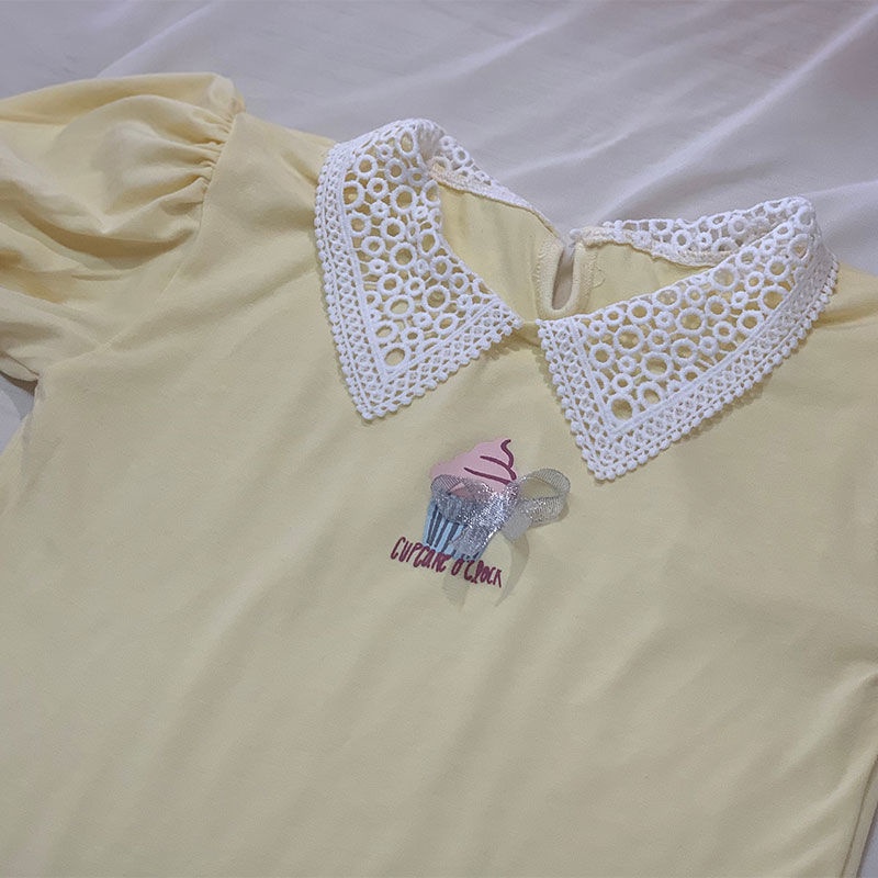 Áo Thun polo Ngắn Tay Thời Trang Mùa Hè Phong Cách Hàn Quốc Mới Cho Bé Gái