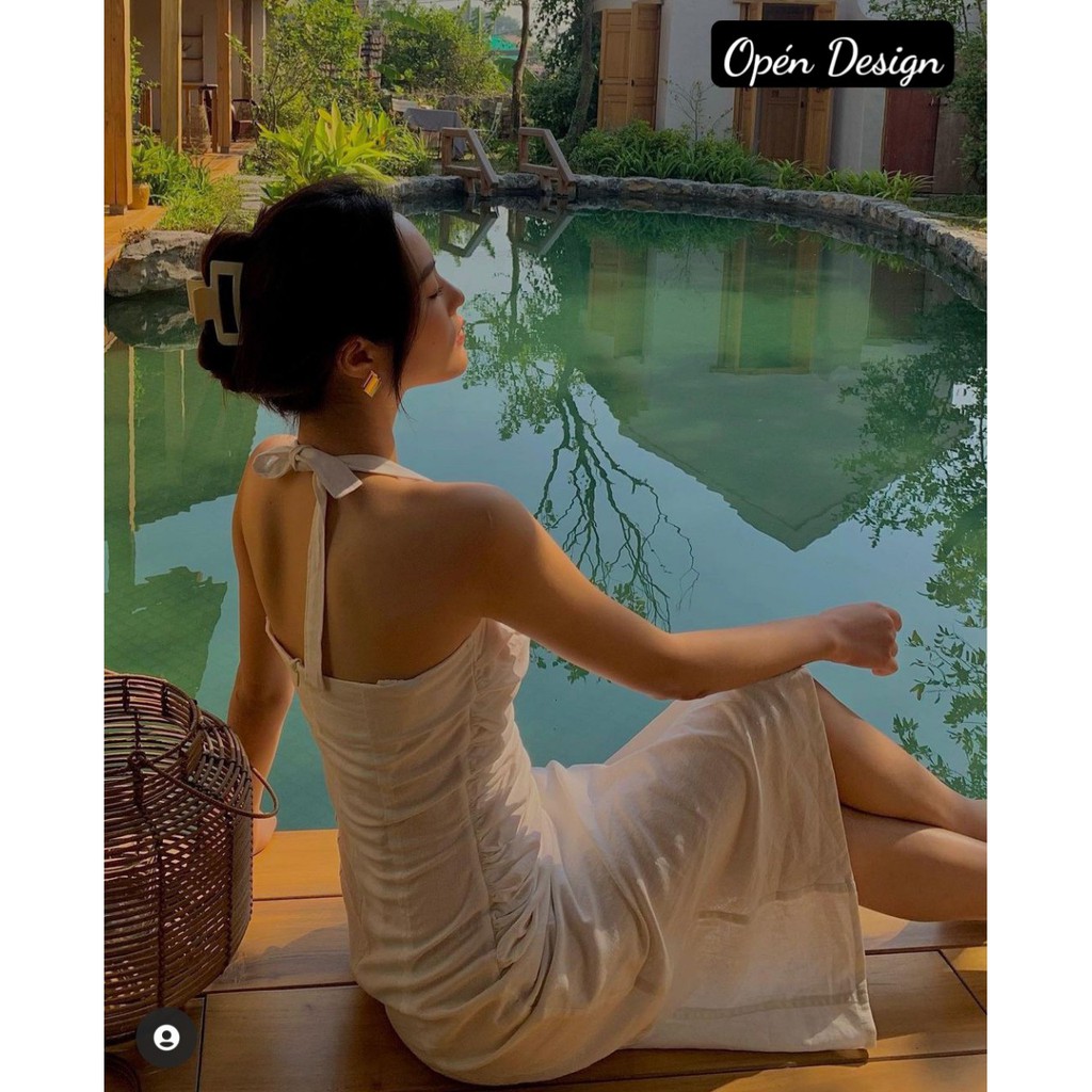 💓 ĐẦM/VÁY THIẾT KẾ CAO CẤP 💓FREESHIP 💓 ĐẦM NHÚN CÁCH ĐIỆU XẺ TÀ HỞ VAI | BigBuy360 - bigbuy360.vn