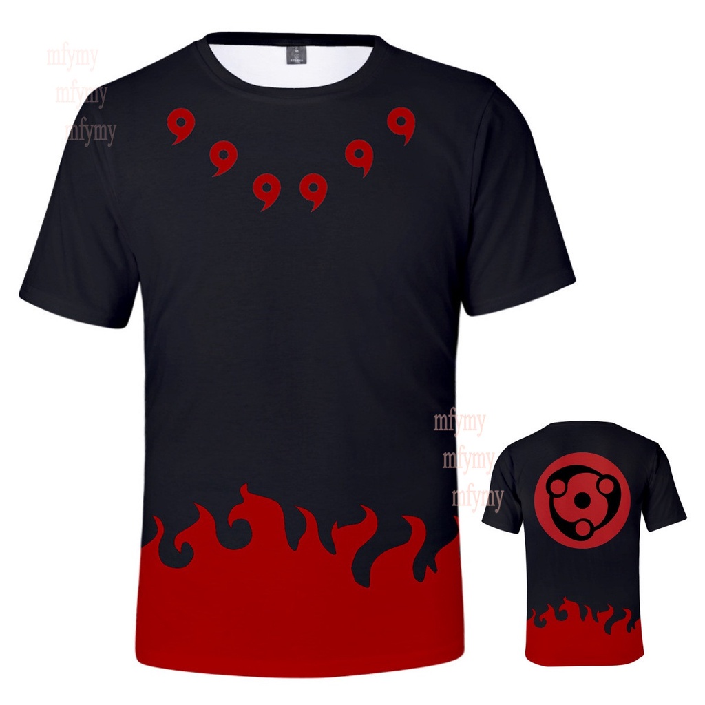 Áo Thun Ngắn Tay In Hình Nhân Vật Anime Naruto