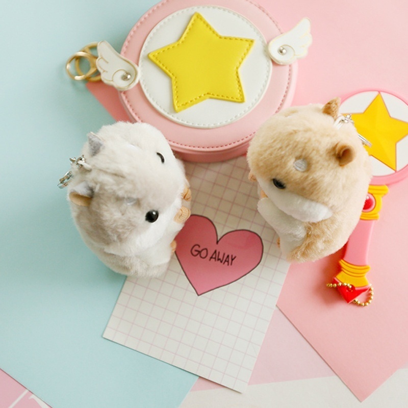 Móc Khóa Hình Chuột Hamster Nhồi Bông Đáng Yêu Xinh Xắn