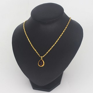 Dây chuyền nữ ghép mặt đá đỏ siêu đẹp - vòng cổ nữ, dây chuyền mạ vàng cao cấp siêu bền