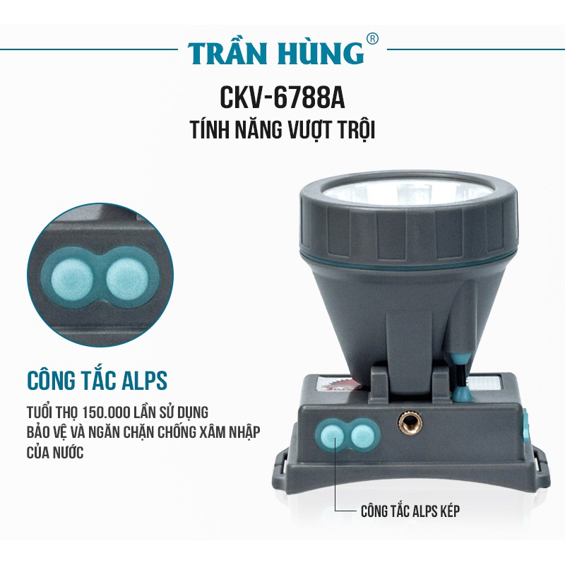 Đèn Pin Đội Đầu Cao Cấp CKV-6788A