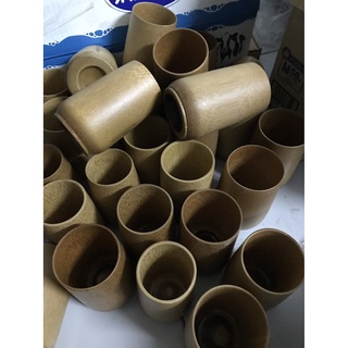 Combo 10 cốc tre + 10 ống hút tre