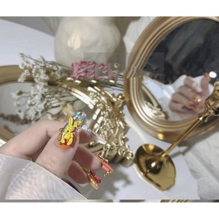 Set 10 charm thỏ kute trang trí móng tay mới0