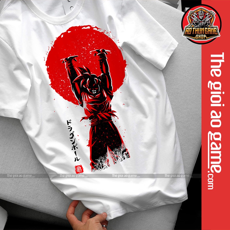 Áo dragon ball Goku nam nữ Áo phông Goku dragon ball  trắng đen form rộng unisex cotton co giãn thoáng mát T02