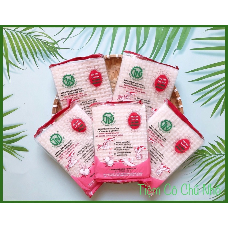 Bánh tráng siêu mỏng không cần nhúng nước Tân Nhiên (hồng)-120g- đặc sản Tây Ninh