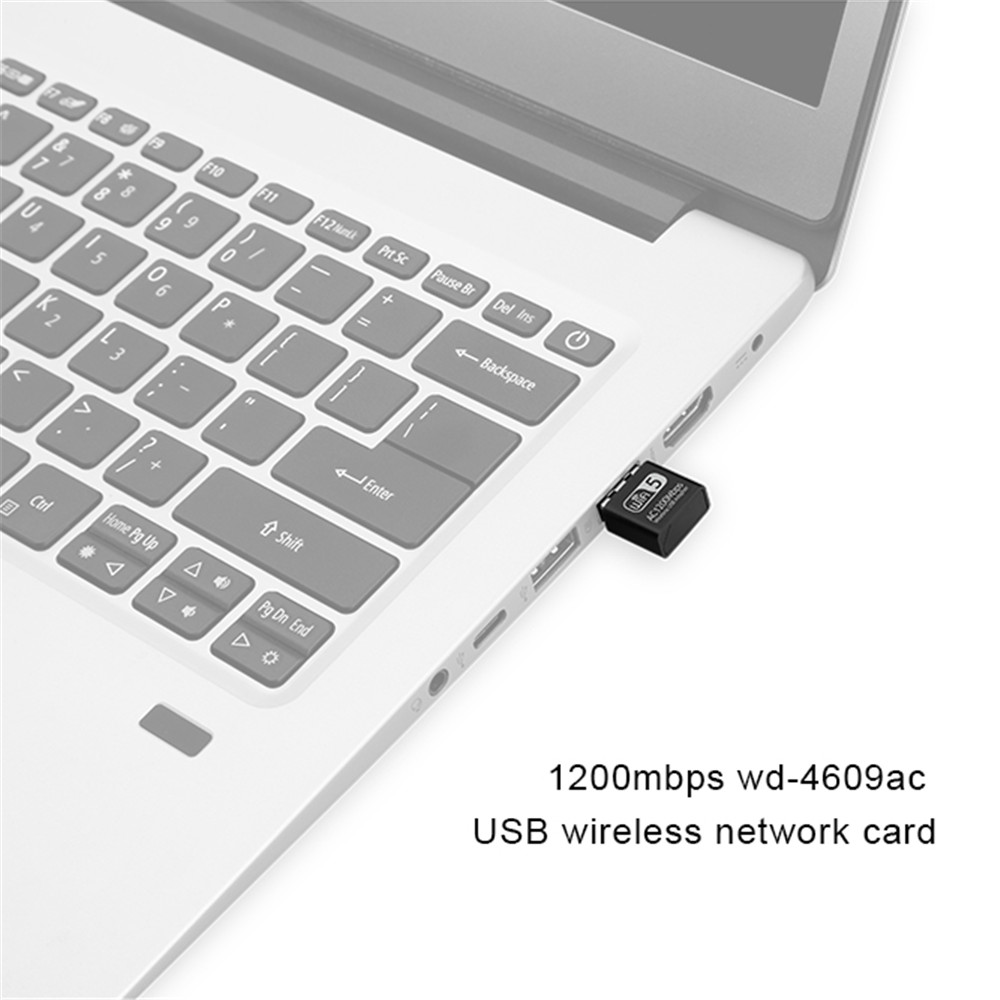 Usb 2.0 Wifi Không Dây 2.4ghz 5.8ghz 1200mbps Hỗ Trợ Thẻ Mạng 802.11b / G / N