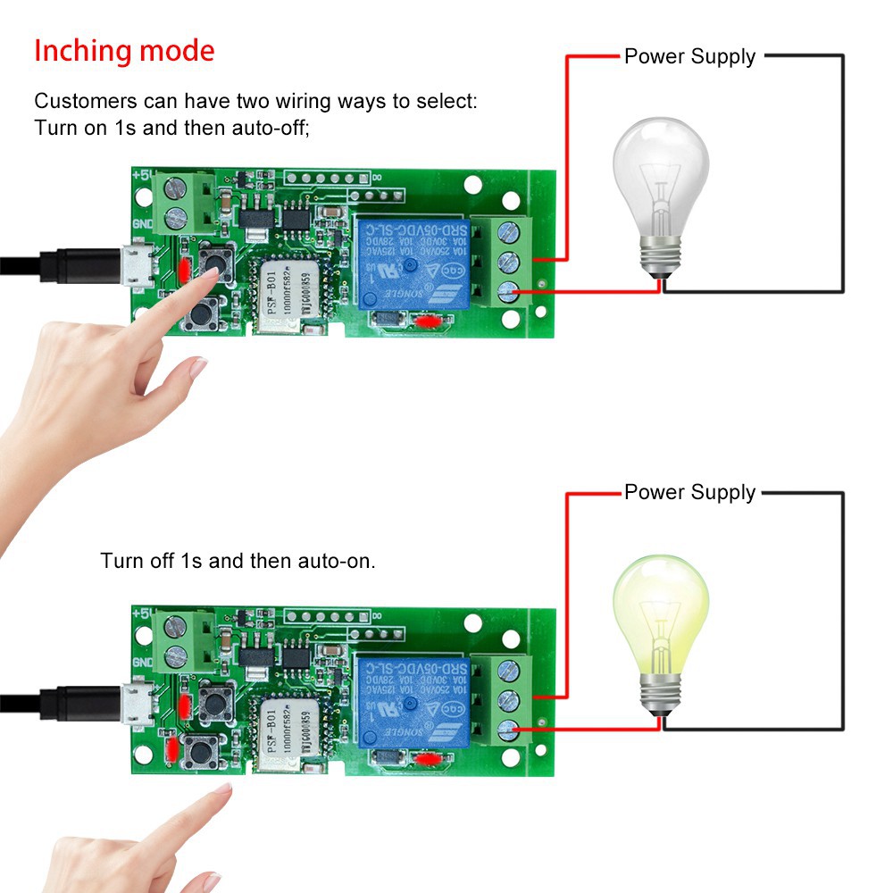 Công tắc điều khiển từ xa không dây USB DC5V