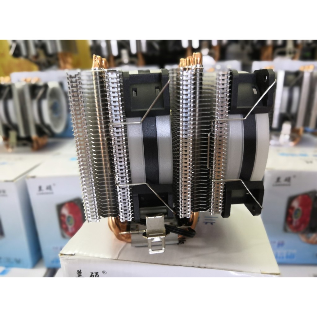 Tản nhiệt CPU 6 ống đồng Lanshuo 2 fans/3 fans