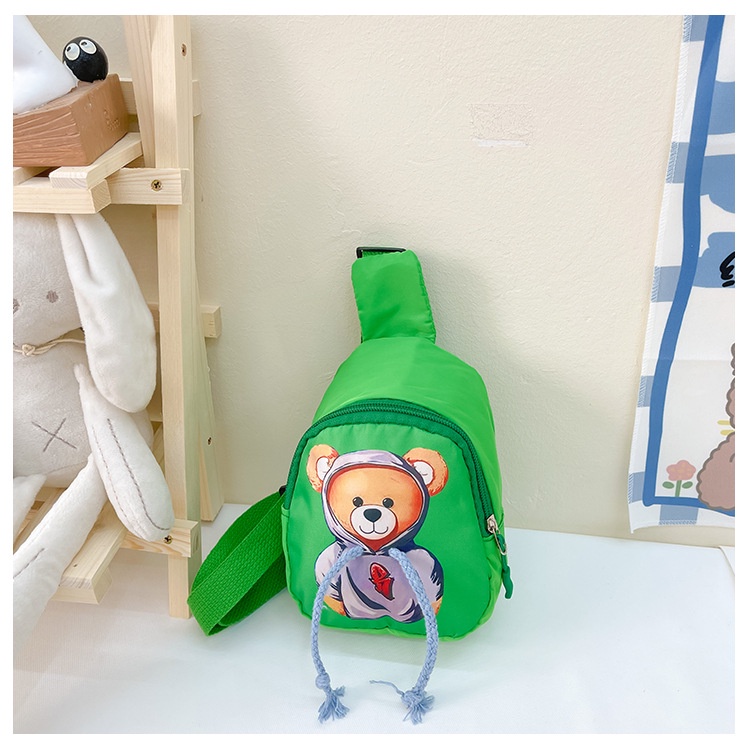 Túi Đeo Chéo Ngực Hình Gấu Hoạt Hình Dễ Thương Cho Bé Gái