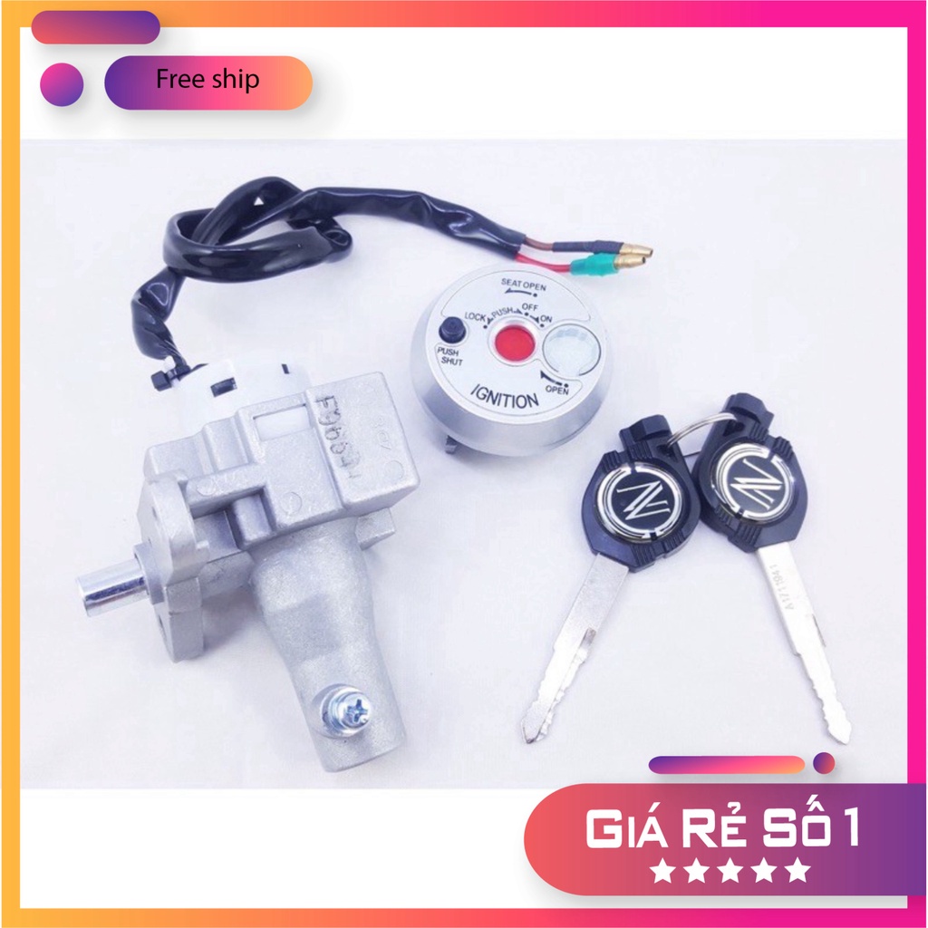 Bộ Ổ Khoá NOUVO 4, NOUVO LX Hàng Cao Cấp Loại 1, khoá như ZIN theo xe