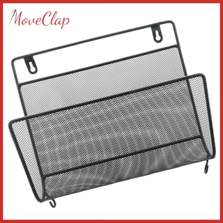 [Lzdxwcke3] Giá đỡ dây sắt MoveClap Giỏ báo Kệ treo tường Bài sắp xếp màu đen