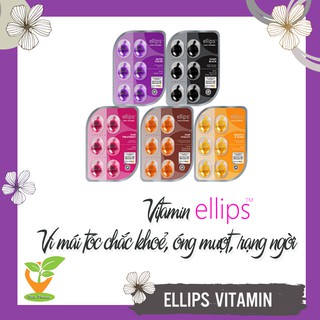 Viên serum dưỡng tóc ELLIPS (Vỉ 6 viên) - Vitamin dưỡng tóc