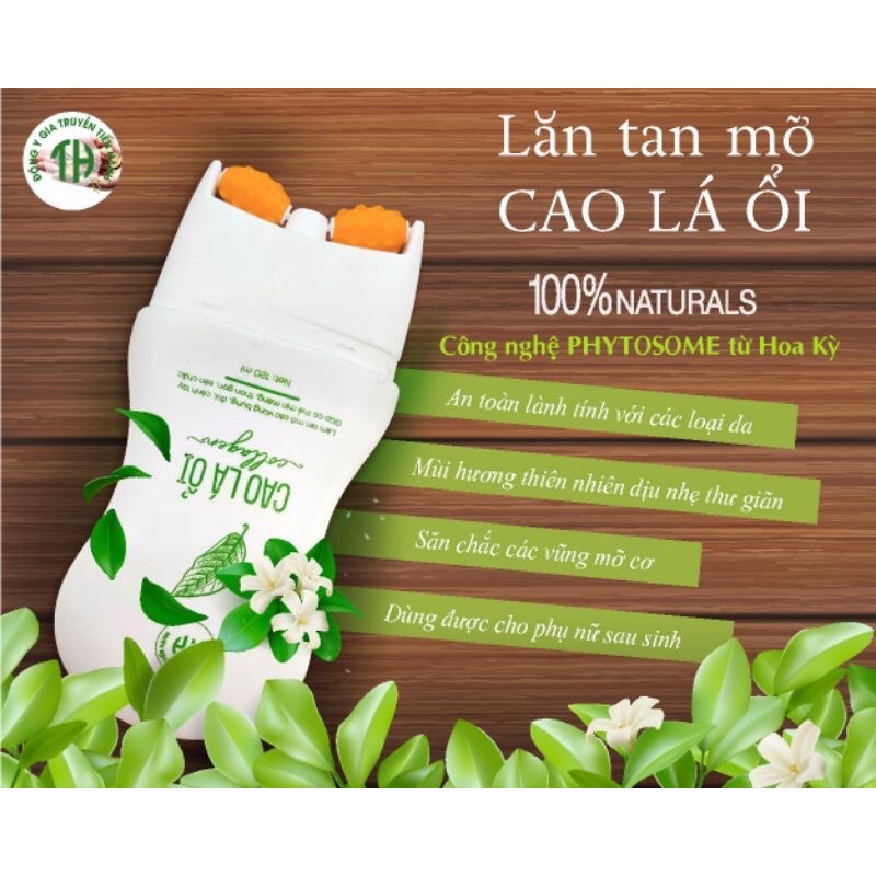 Lăn tan mỡ Cao lá ổi 120ml