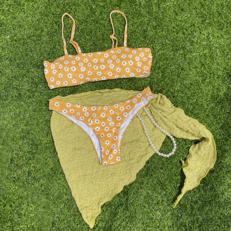 bikini hoa cúc trắng vàng ( daisy)