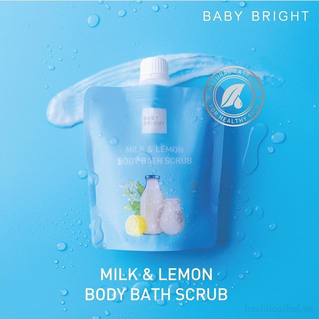 Gói tẩɏ tế bào chết Milk &amp; Lemon Body Bath Scrub Thái Lan