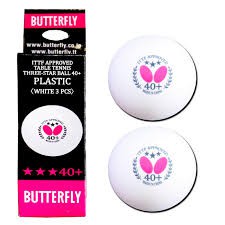 Quả bóng bàn thi đấu Butterfly 3 sao 40+