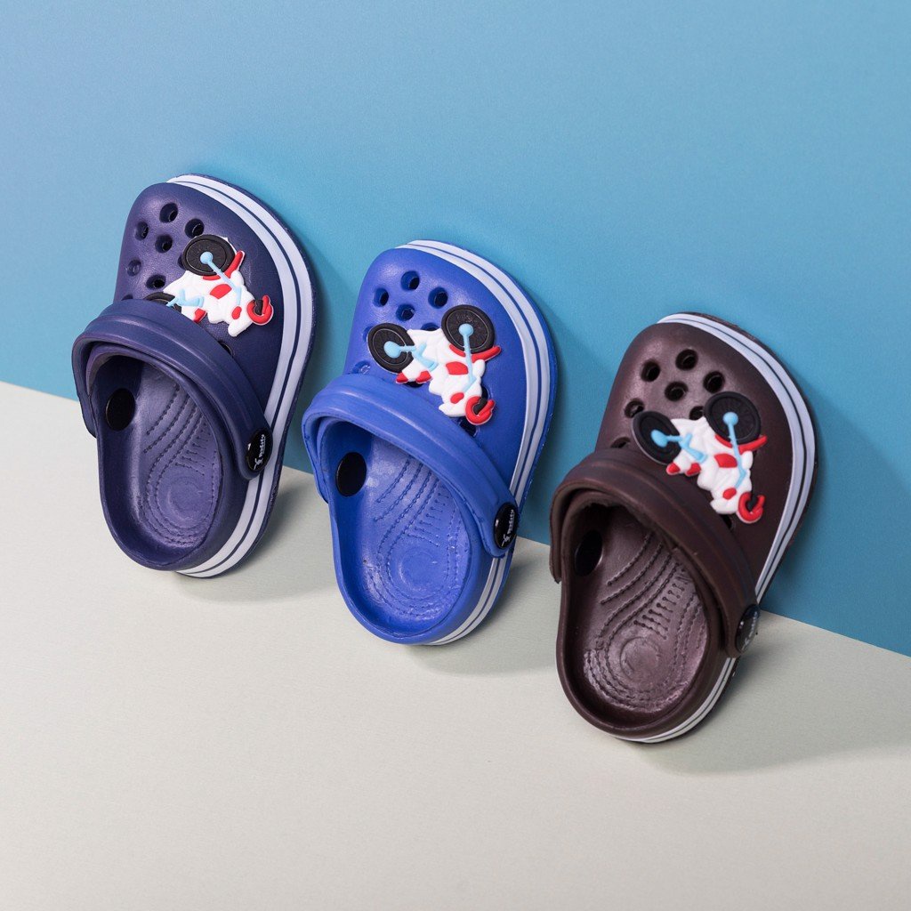 Dép sục crocs cho bé RABITY có quai chống trượt nhẹ chân họa tiết ngộ nghĩnh 3213.3216