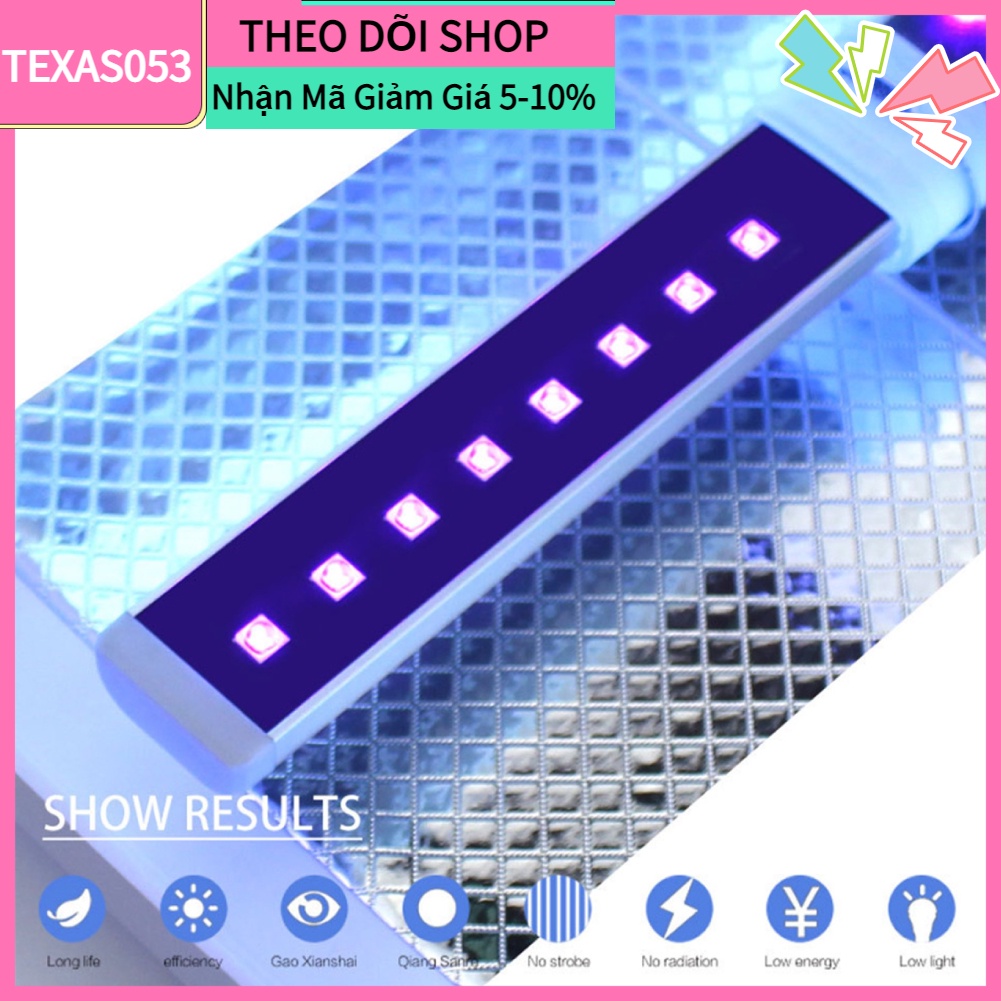 [Hàng Sẵn] Bóng đèn LED UV 9W cho đèn sấy khô sơn móng tay ánh sáng kép 365 + 405nm【Texas053】