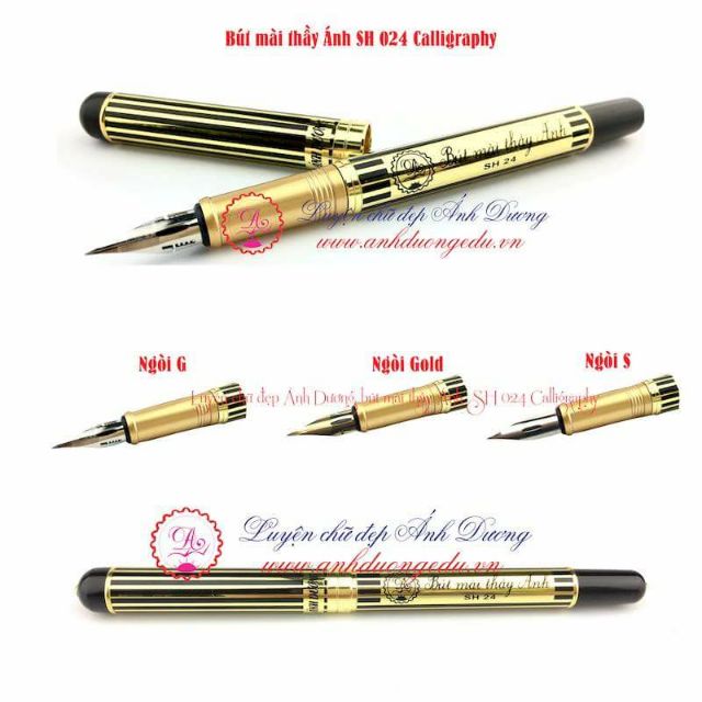 [Chính hãng] Bút Mài Thầy Ánh SH024 Ngòi Calligraphy G - Bút Luyện Viết Chữ Đẹp - Ngòi Cao Cấp Siêu Bền