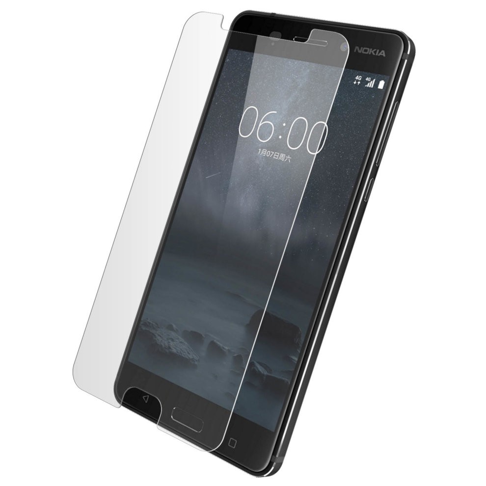 Kính cường lực trong suốt Nokia 6 (Kèm miếng lau)