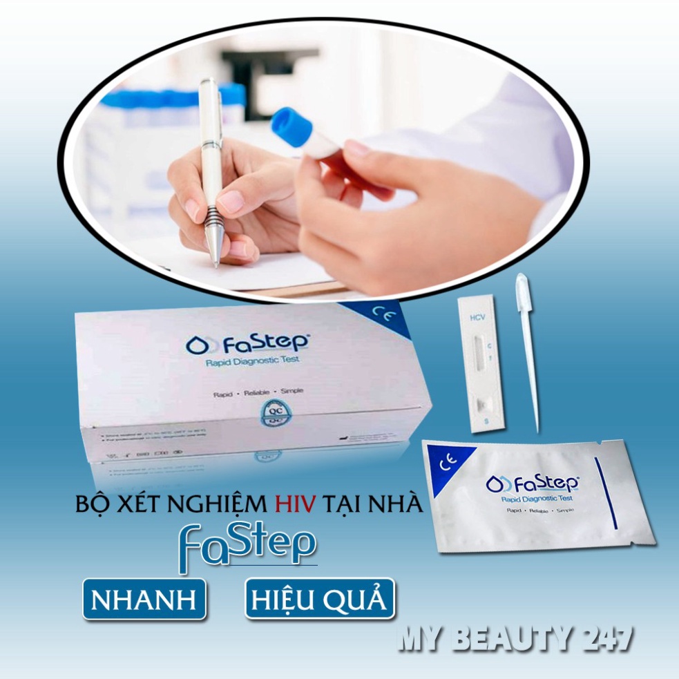 Bộ Test Nhanh HIV Tại nhà Fastep Dễ Sử Dụng Chính Xác 99.99%. Sản Phẩm Chính Hãng Nhập Khẩu Từ Mỹ .