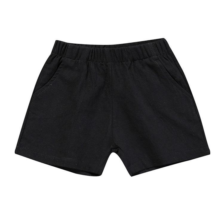 Quần đùi SANITKUN cotton màu trơn thoáng khí phong cách Hàn Quốc thời trang mùa hè dành cho trẻ em