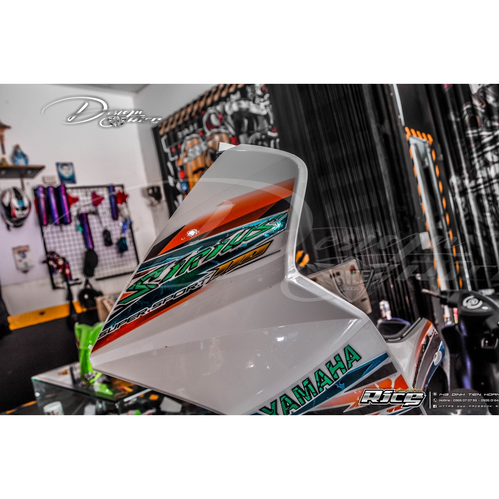 Tem Sirius Full Trắng Mẫu Tia Sét Rạng nứt phối màu Cam