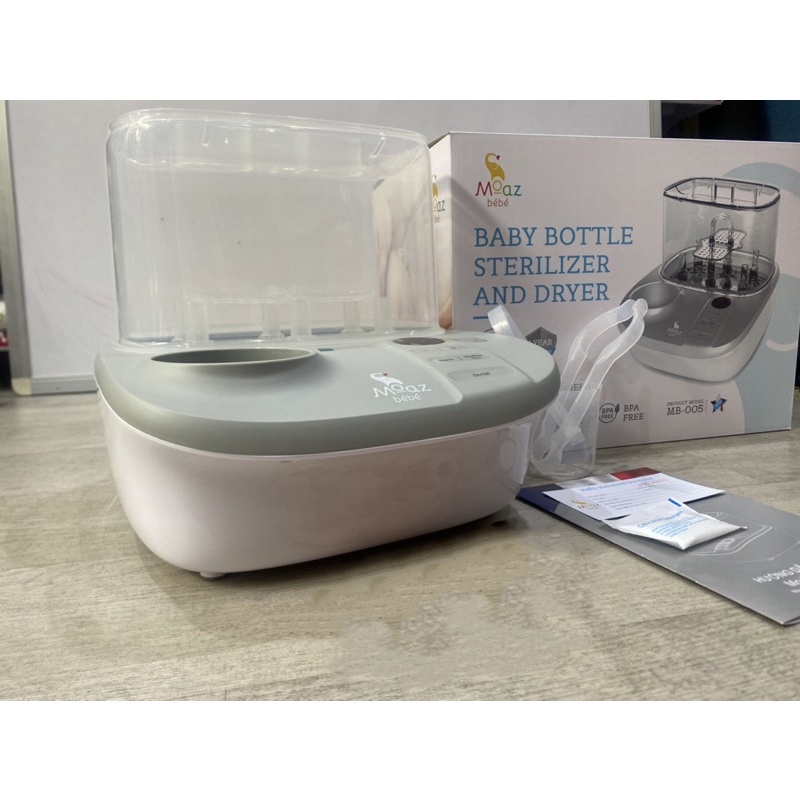 Máy Tiệt Trùng Sấy Khô Bình Sữa Hâm Bình Sữa MOAZ BEBE MB 005 - Hàng Chính Hãng - Bảo Hành 12 Tháng