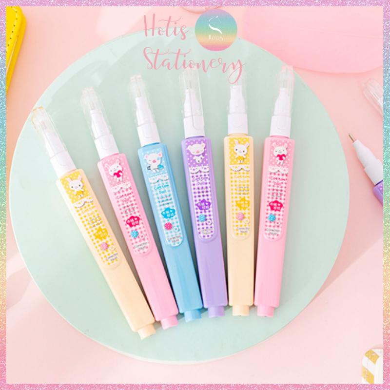 [HOTIS] Bút xóa nước cute Cotton Doll 4 màu dễ thương, nhanh chóng, tiện lợi