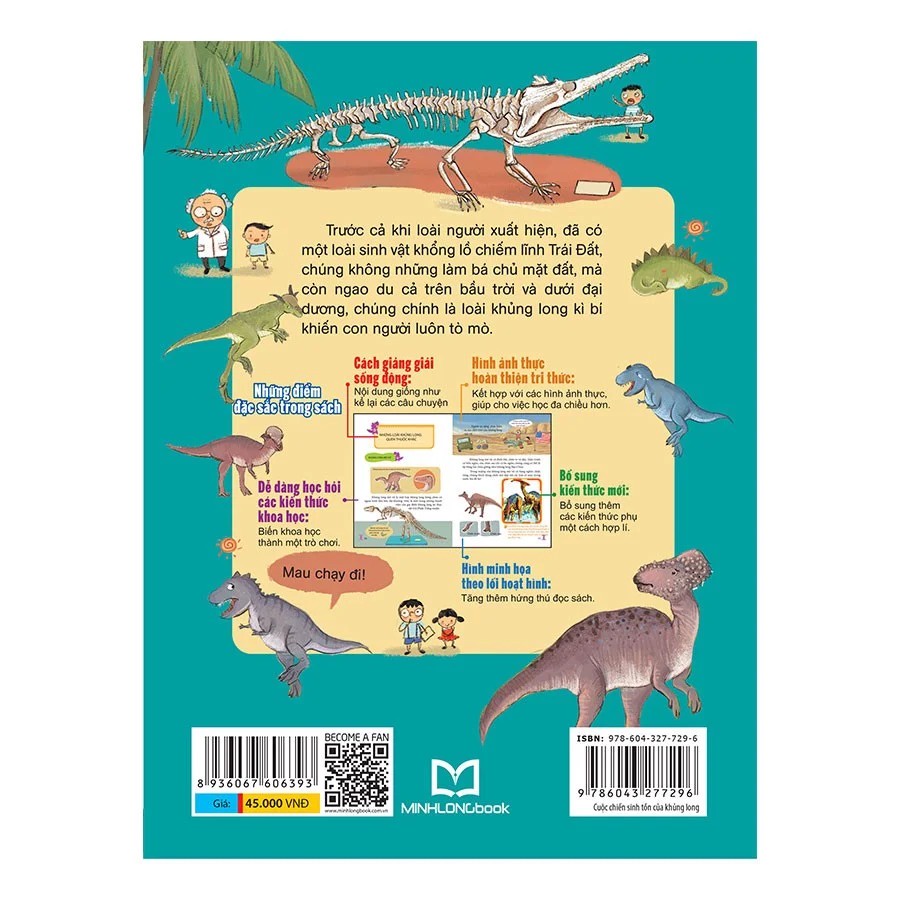 SÁCH - Khoa học thú vị - Cuộc chiến sinh tồn của khủng long - Giống loài đã biến mất
