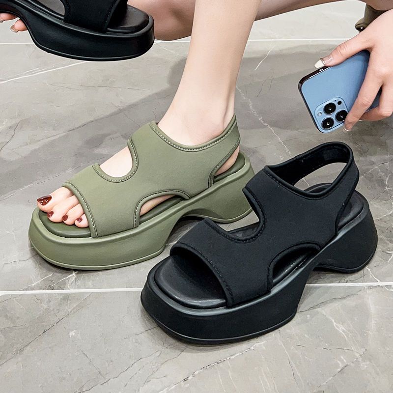 Giày Sandal Đế Dày Thời Trang Biển Xinh Xắn Cho Nữ