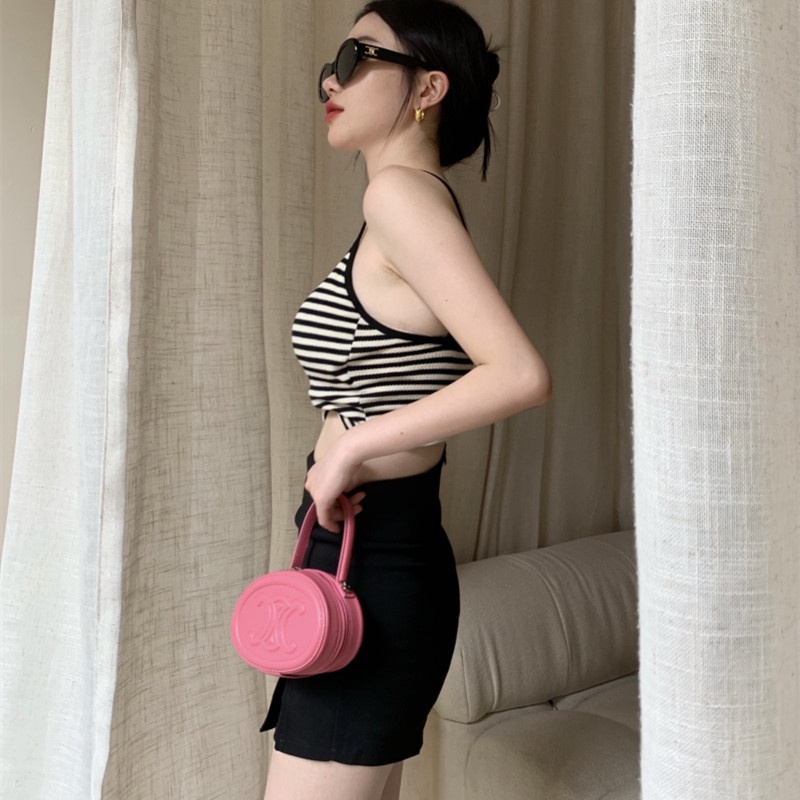 Áo Hai Dây Kẻ Sọc Thời Trang Mùa Hè Quyến Rũ Cho Nữ