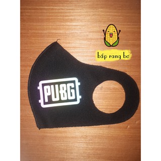 Khẩu trang hàn quốc pubg phản quang 3d - 7 màu - vải mềm mịn