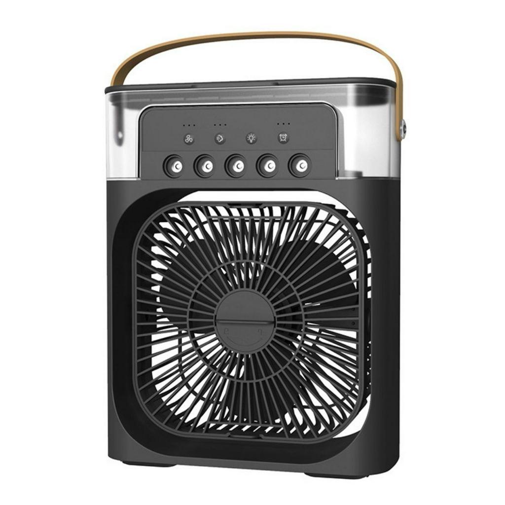 Quạt điều hòa hơi nước mini phun sương có khay đá tạo ẩm làm mát Kiêm đèn ngủ kèm chế độ hẹn giờ thông minh KHODAUMOISI