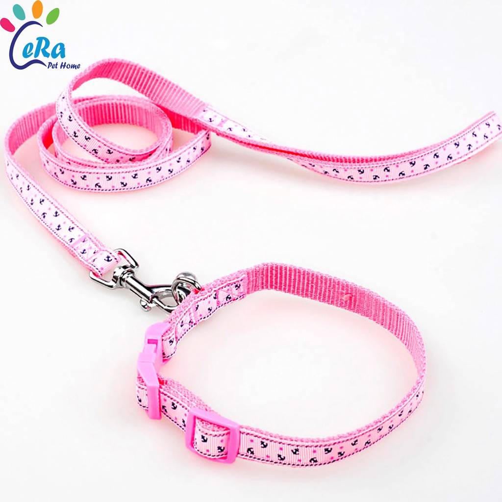 Dây Dắt Chó Mèo Kèm Vòng Cổ - DÂY Dắt 019