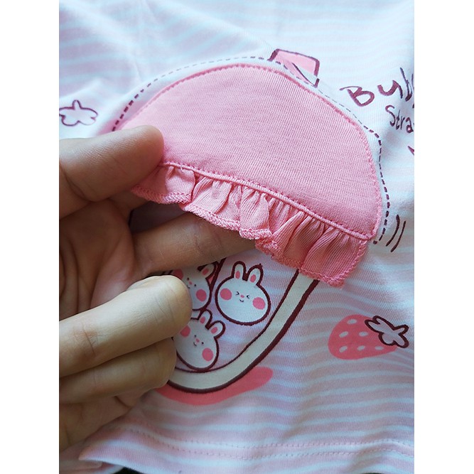 (3->24 tháng) Áo cộc tay cài vai bé trai bé gái Dokma, chất sợi tre thoáng mát kháng khuẩn ngăn tia UV (DA632)