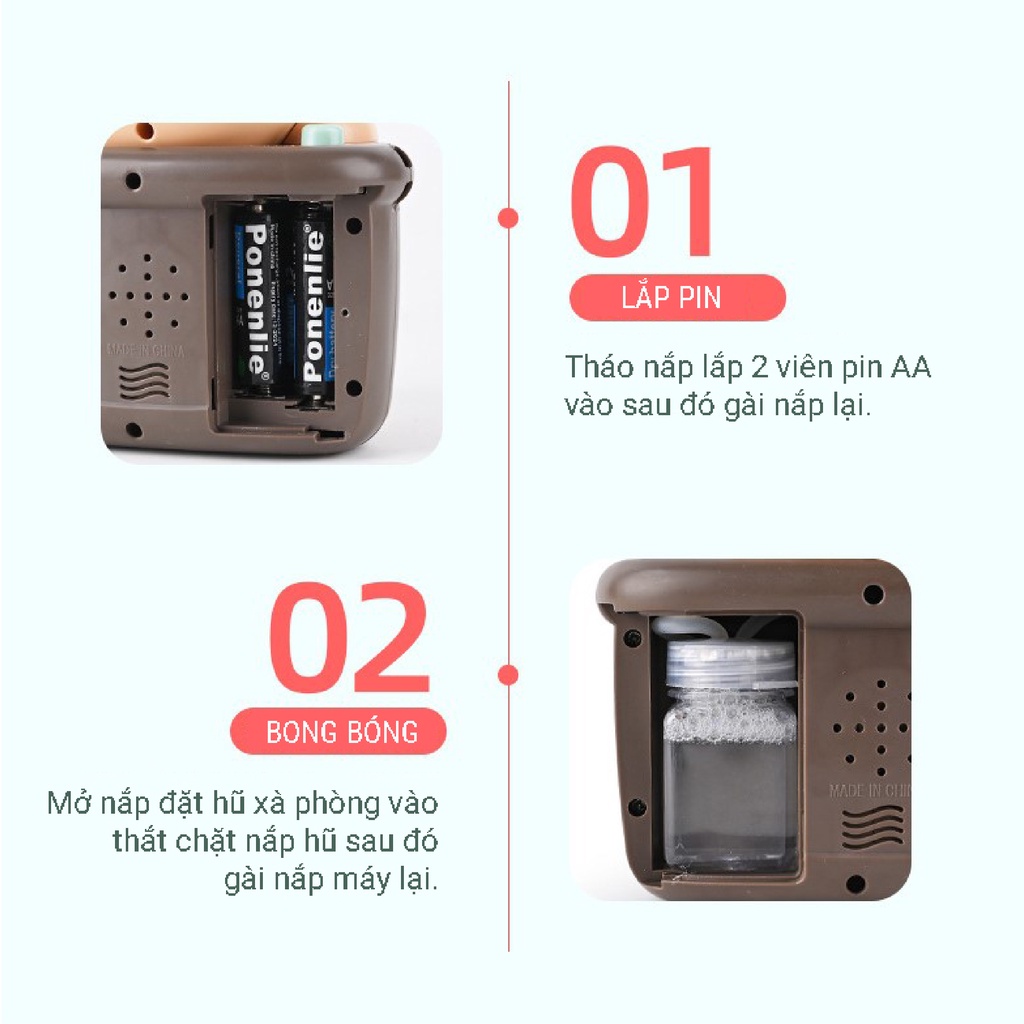 Đồ Chơi Máy Chụp Ảnh Thổi Bong Bóng Xà Phòng Có Nhạc Hình Chú Mèo Đáng Yêu Nhựa ABS An Toàn Gtoys