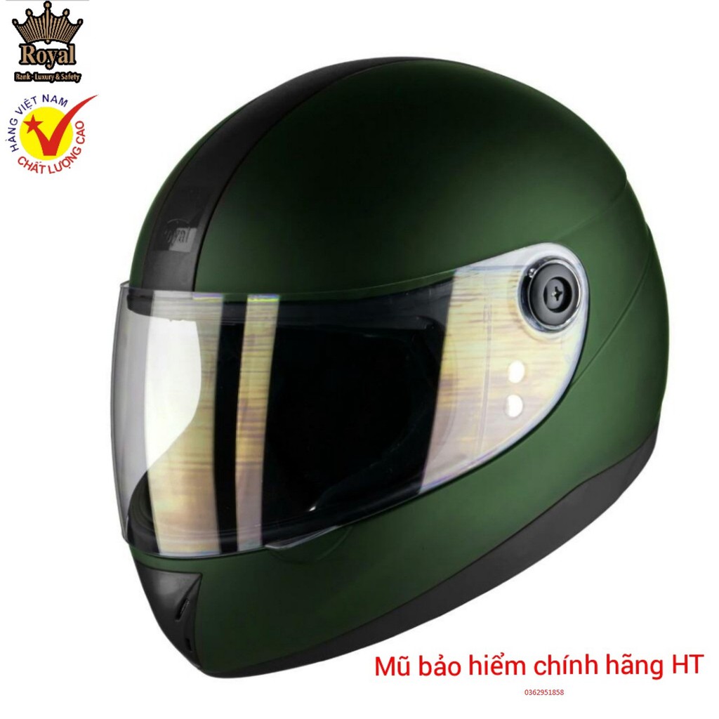 MŨ BẢO HIỂM FULLFACE ROYAL CHÍNH HÃNG - MŨ BẢO HIỂM CÓ CẰM GỌN NHẸ DÀNH CHO NAM VÀ NỮ