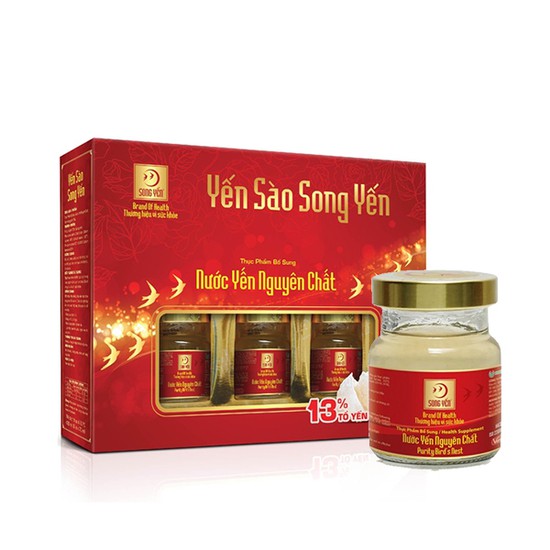 Combo 5 Hộp Yến Sào Song Yến 13% yến tổ nguyên chất