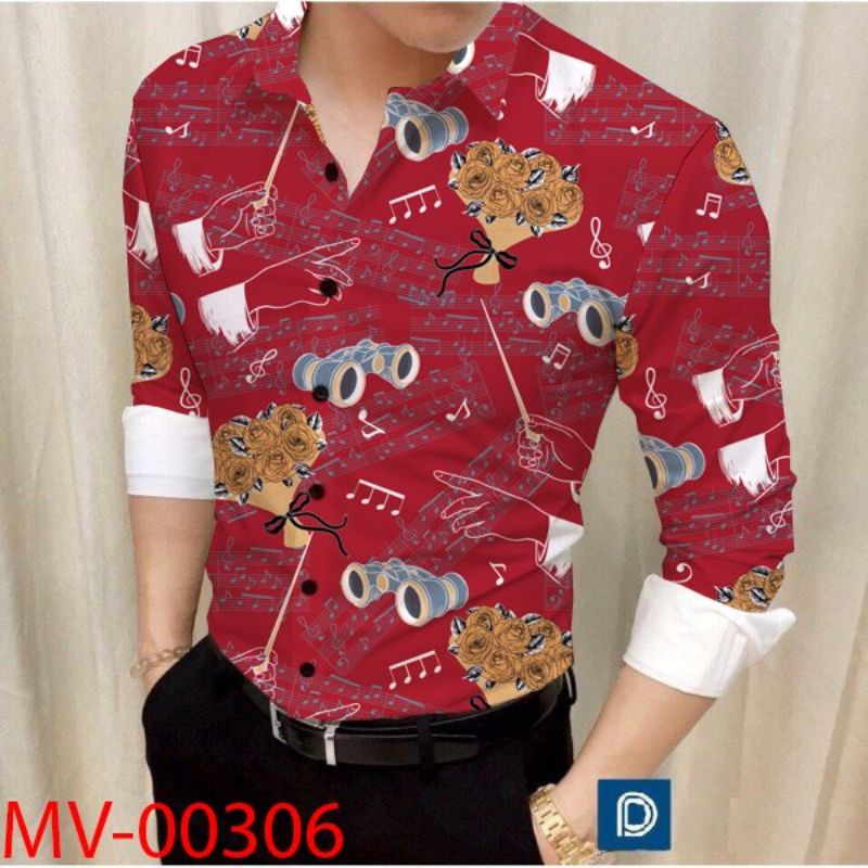 Áo sơ mi nam họa tiết 3d siêu đẹp nam tính, Sơ mi công sở nam họa tiết chất lụa chống nhăn chống xù | BigBuy360 - bigbuy360.vn