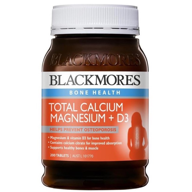 [THANH LÝ] Viên Uống BLACKMORES TOTAL CALCIUM MAGNESIUM &amp; D3 200 Viên