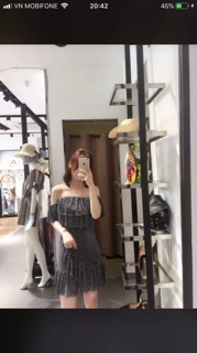 Order ❤️ Váy bling bling dáng trễ vai
