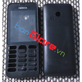 VỎ NOKIA 222 KHÔNG PHÍM MÀU ĐEN