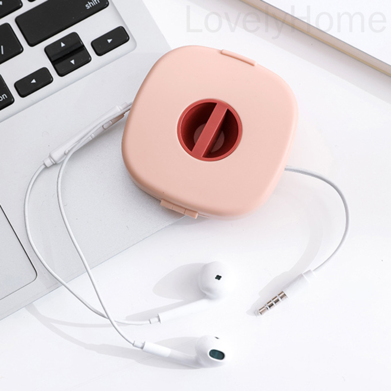Dụng cụ quấn dây cáp sạc USB/dây tai nghe hình vuông nhiều màu sắc tùy chọn